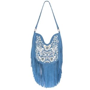 Jodi Lee Heavenly Embroidery Hummingbird Bag